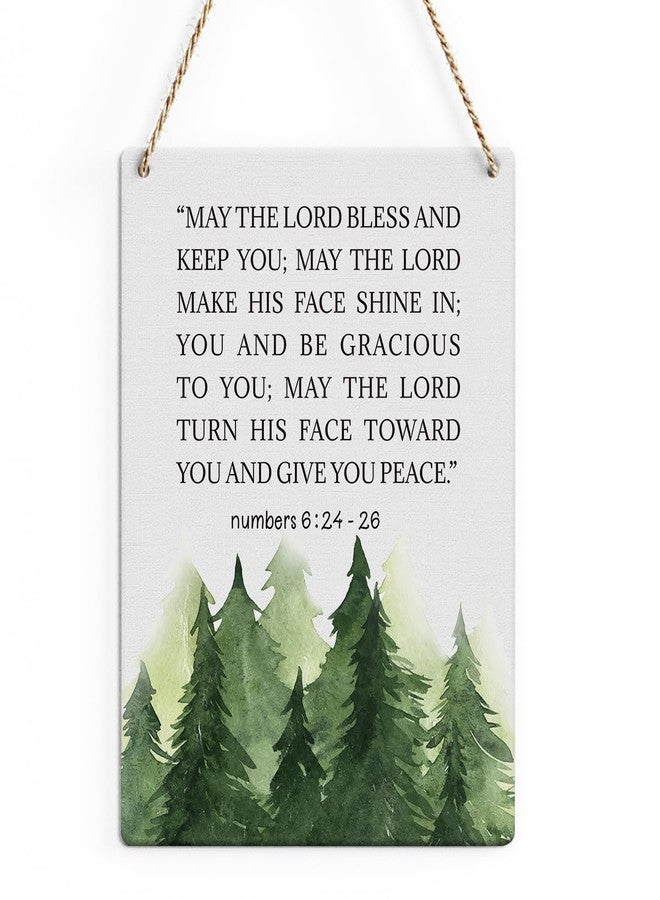 SENJIAN Motivational Wall Decor Christian Scripture Wall Art Religious Gifts Vintage Bible Verse Hanging Wall Decor Wood Sign for Home Office Living Room Bedroom Kitchen Bathroom Front Door - Image 1